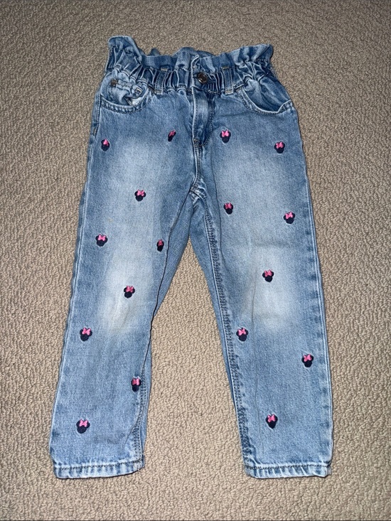 Disney Other - Baby Gap/Disney Light Wash Embroidered Minnie Mouse Denim Jeans